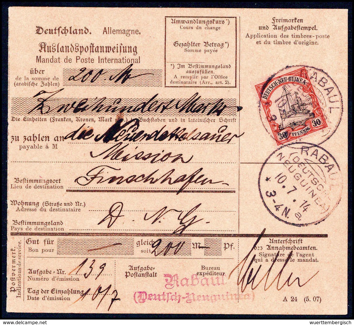 Beleg Deutsche Kolonien Neuguinea - Other & Unclassified