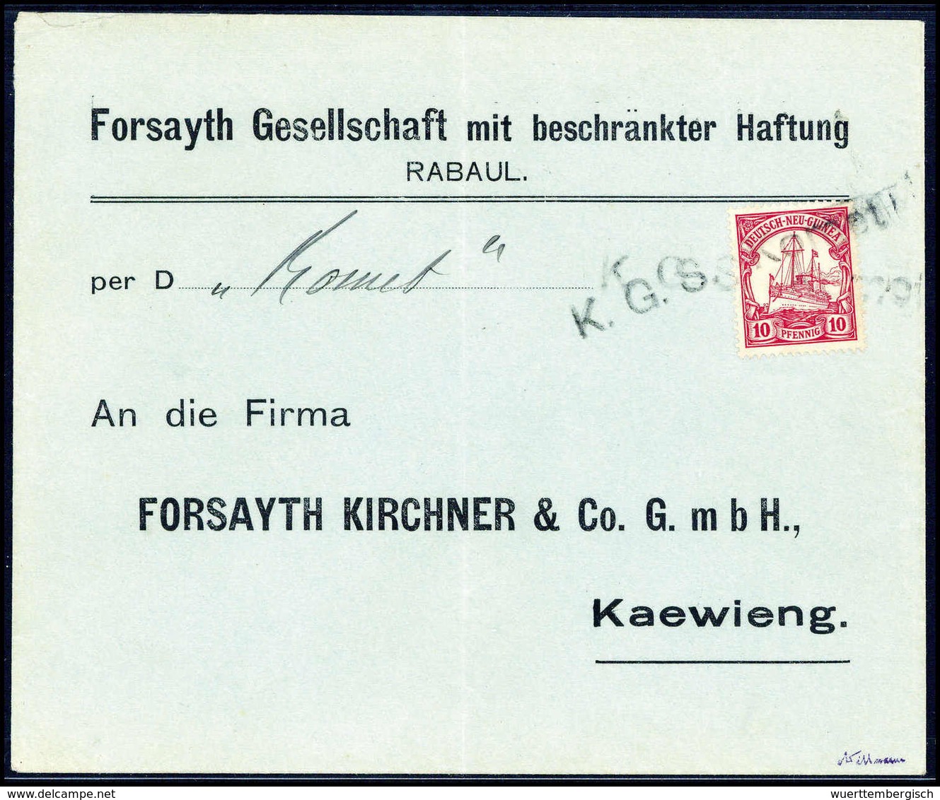 Beleg Deutsche Kolonien Neuguinea - Other & Unclassified