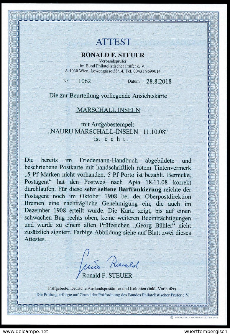 Beleg Deutsche Kolonien Marshall Inseln - Other & Unclassified