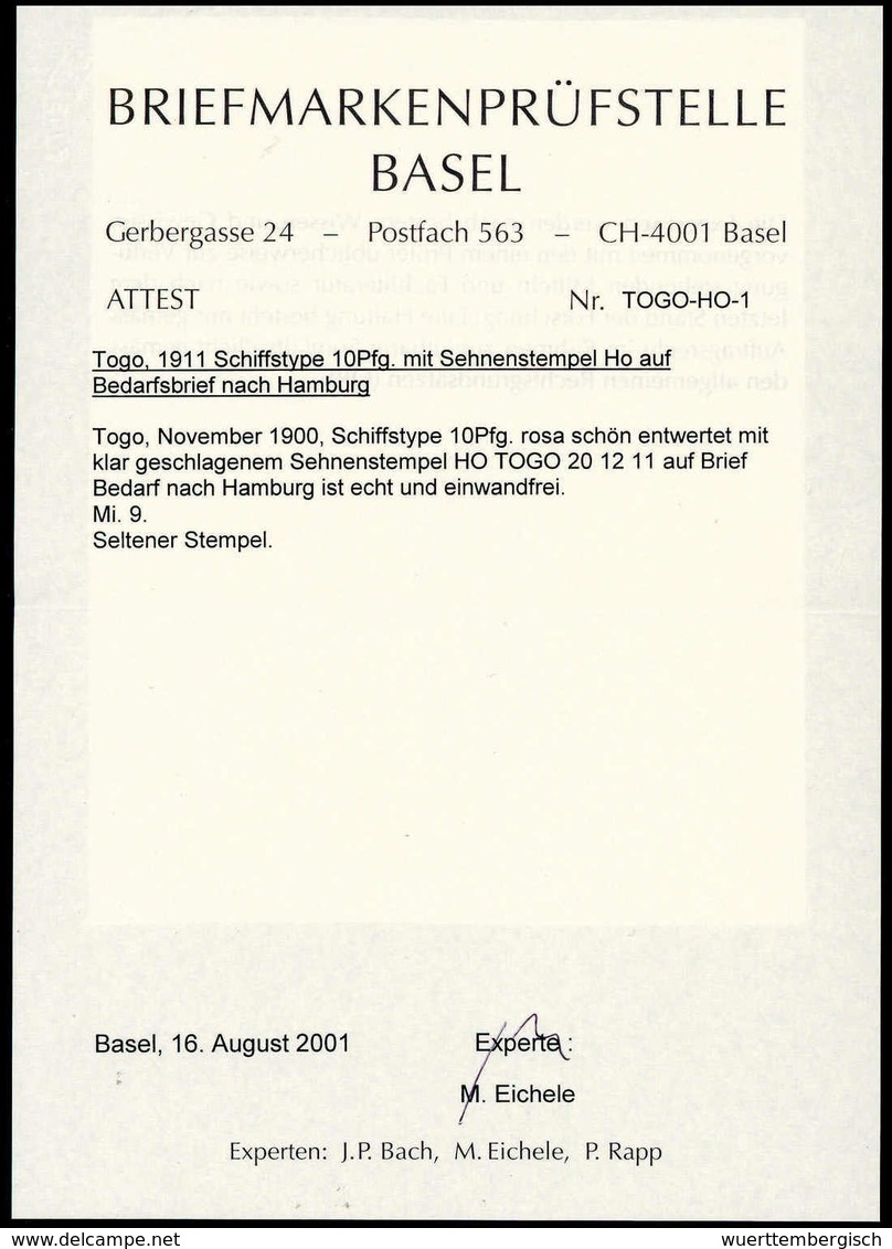 Beleg Deutsche Kolonien Togo - Other & Unclassified