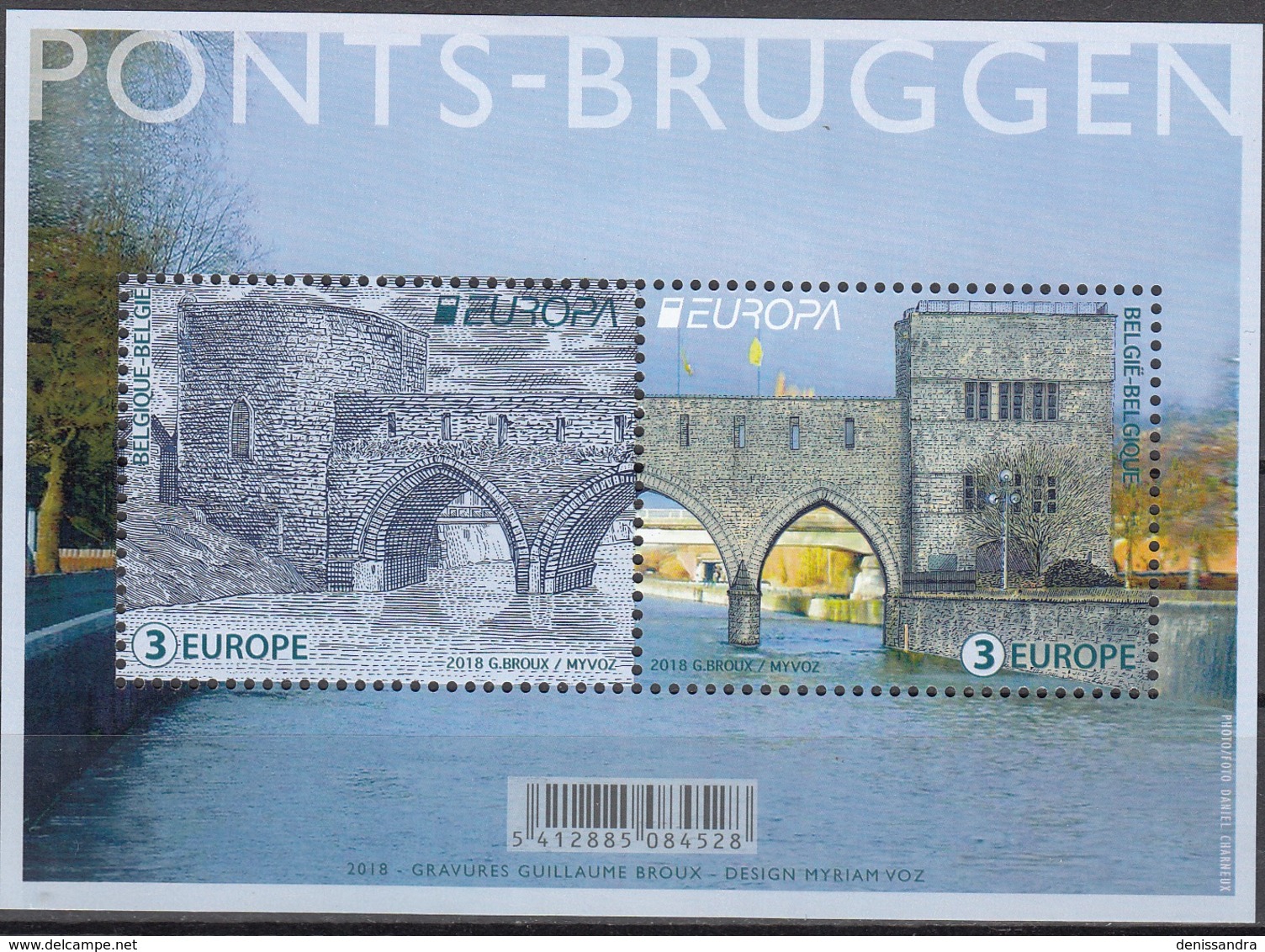 Belgique 2018 Bloc Feuillet Europa CEPT Tournai Pont Des Trous Neuf ** - 1961-2001