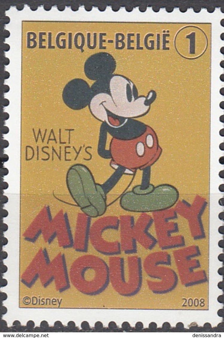 Belgique 2008 COB 3784 Neuf ** Cote (2016) 1.70 Euro 80 Ans De Mickey Mouse - Ongebruikt