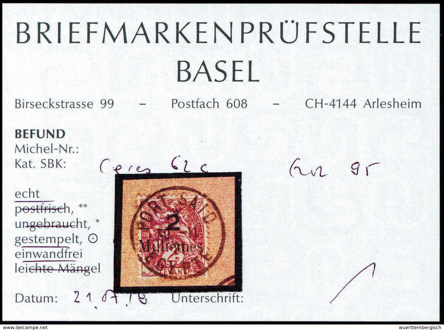 Briefst. Französische Post In Ägypten - Port Said - Other & Unclassified