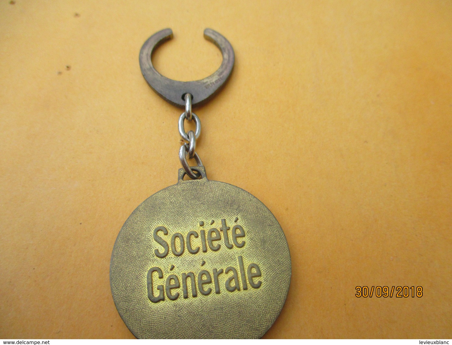 Porte-clé Publicitaire/Banque / Société Générale / /Bronze Doré /Decat//Vers 1960-1970  POC372 - Key-rings