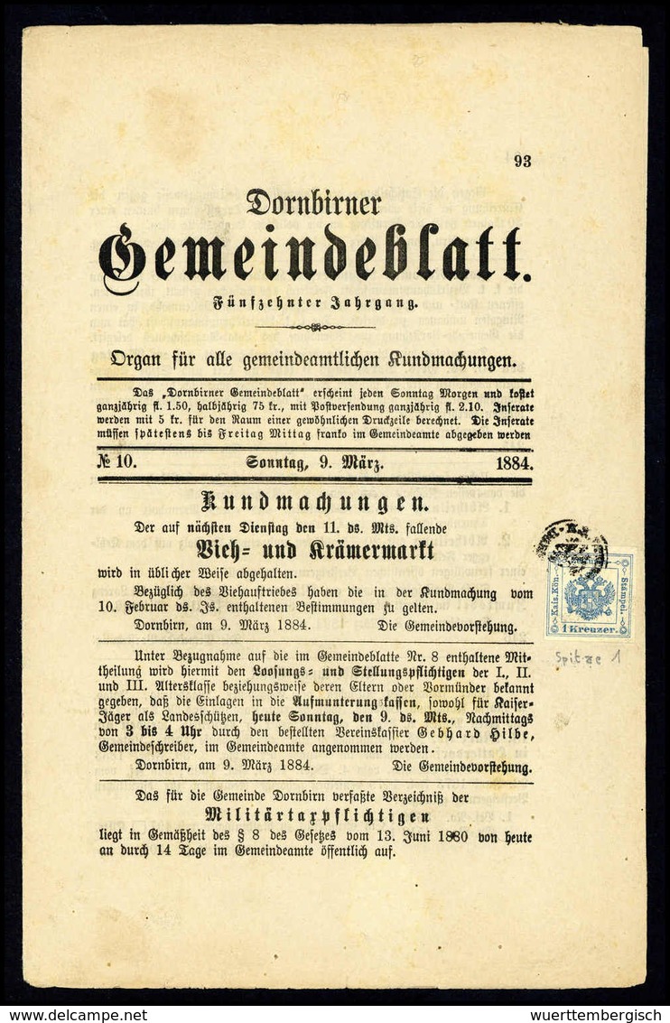 Beleg Österreich Zeitungsstempelmarken - Other & Unclassified