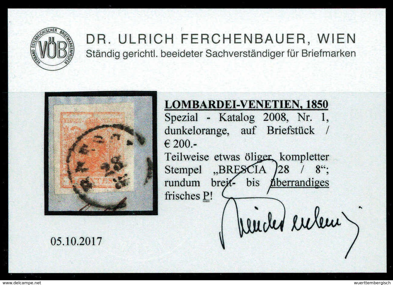 Briefst. Österreich Lombardei Venetien - Other & Unclassified