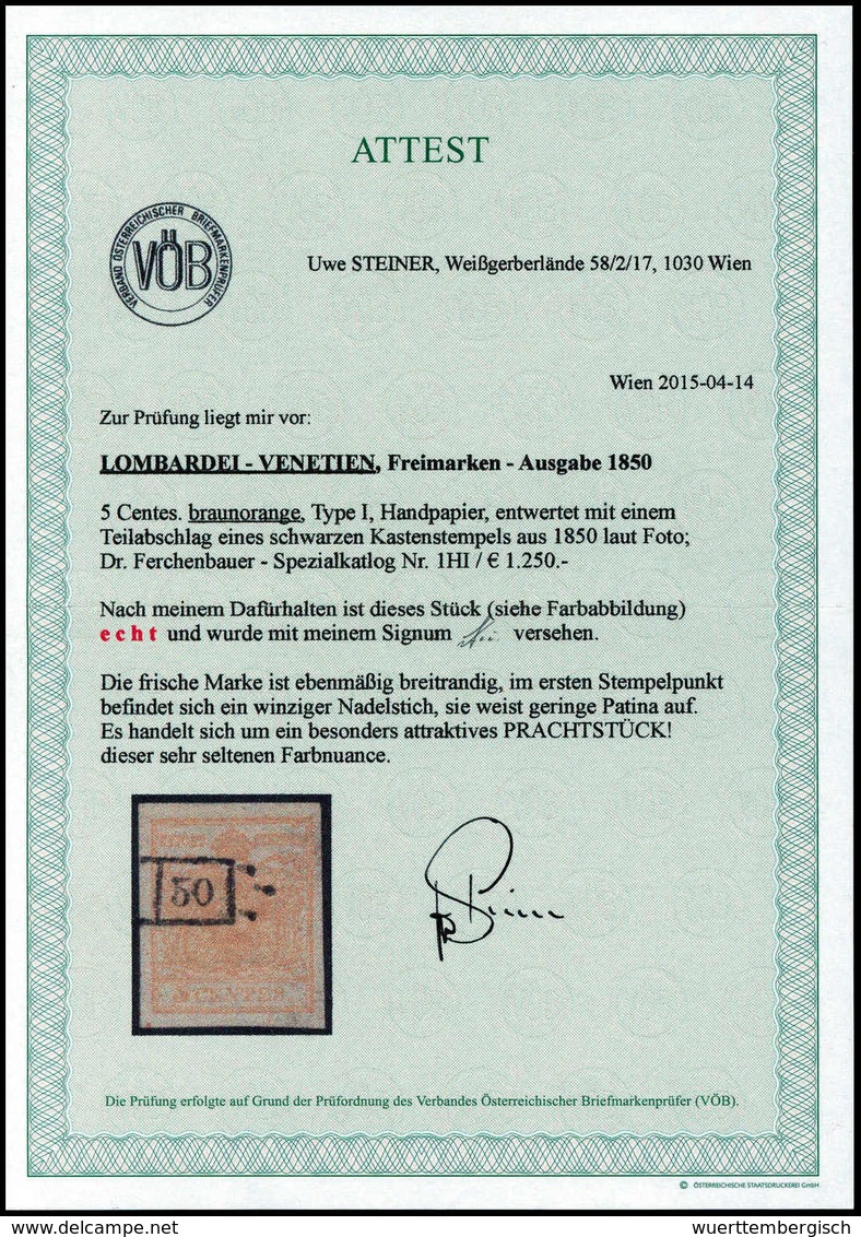 Gest. Österreich Lombardei Venetien - Other & Unclassified