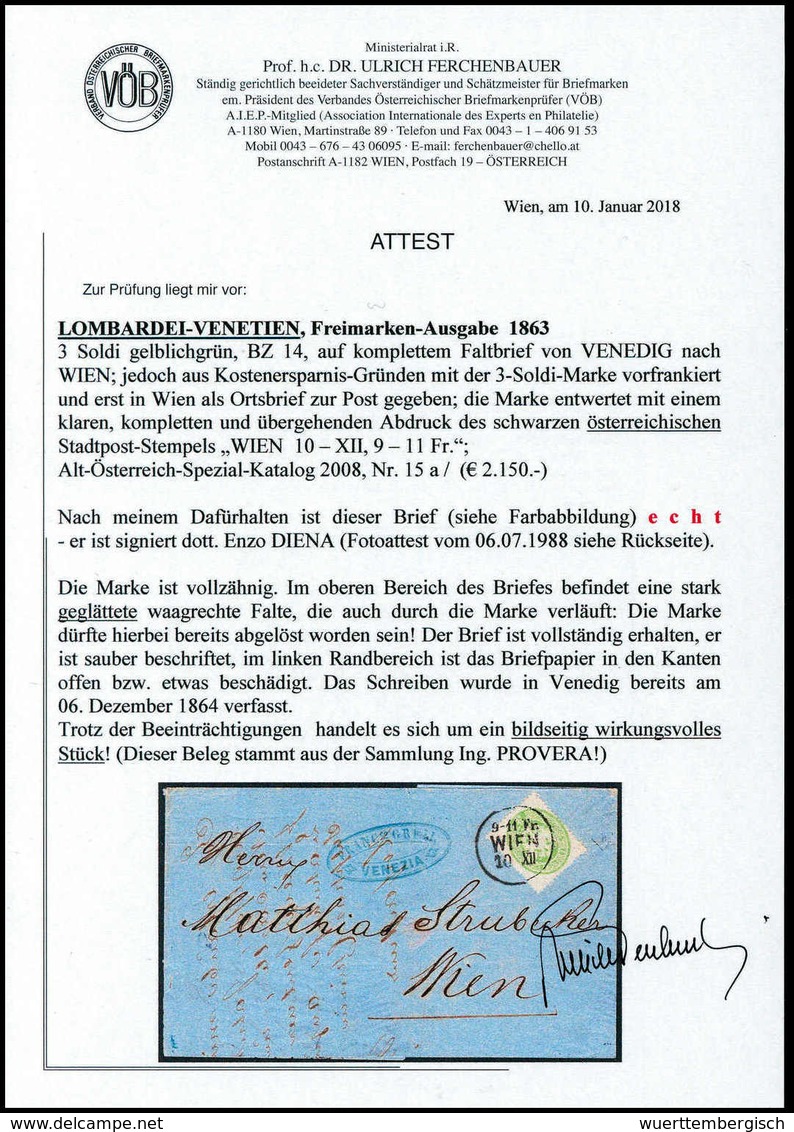 Beleg Österreich Lombardei Venetien - Other & Unclassified