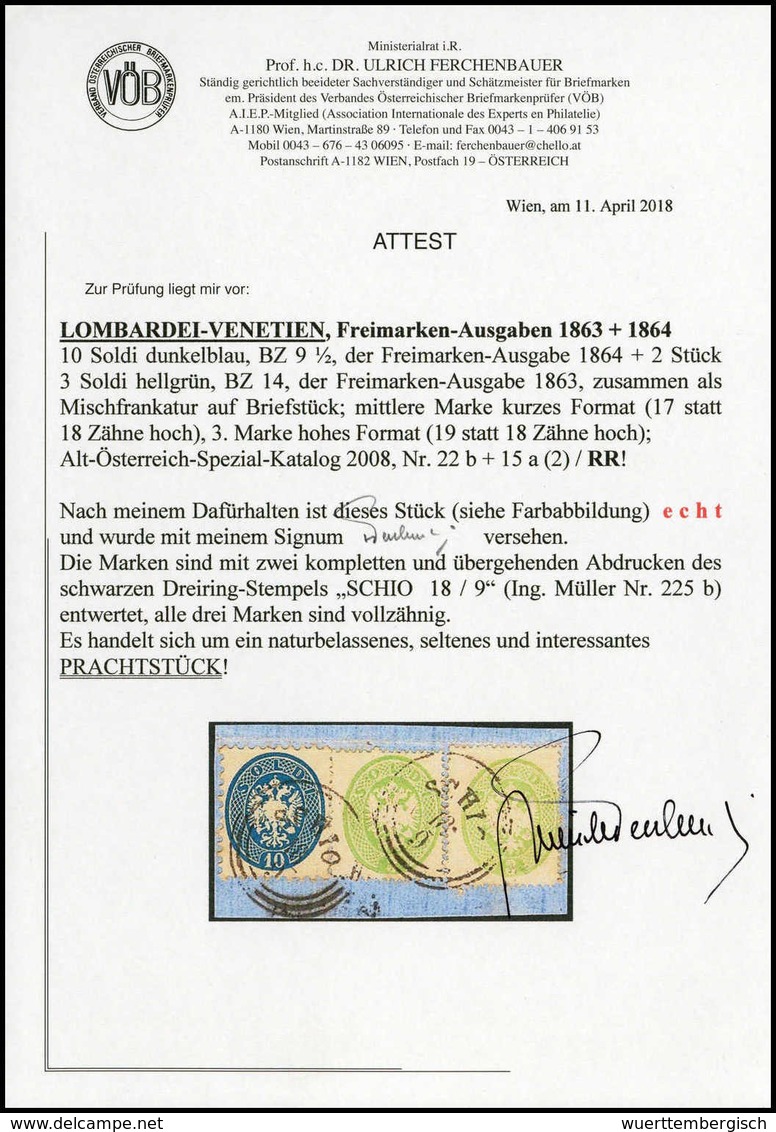Briefst. Österreich Lombardei Venetien - Other & Unclassified