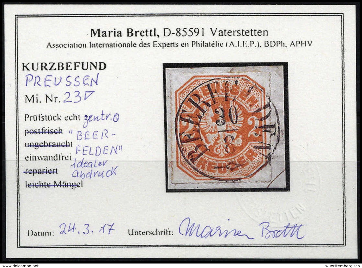 Briefst. Altdeutschland Preussen - Other & Unclassified