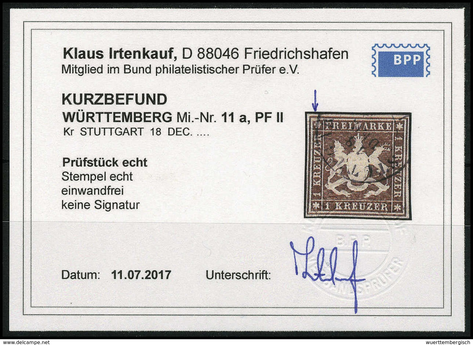 Gest. Altdeutschland Württemberg - Other & Unclassified