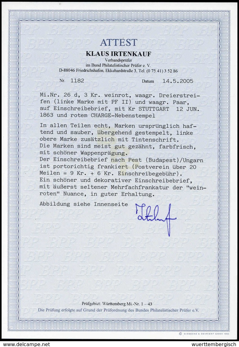 Beleg Altdeutschland Württemberg - Other & Unclassified