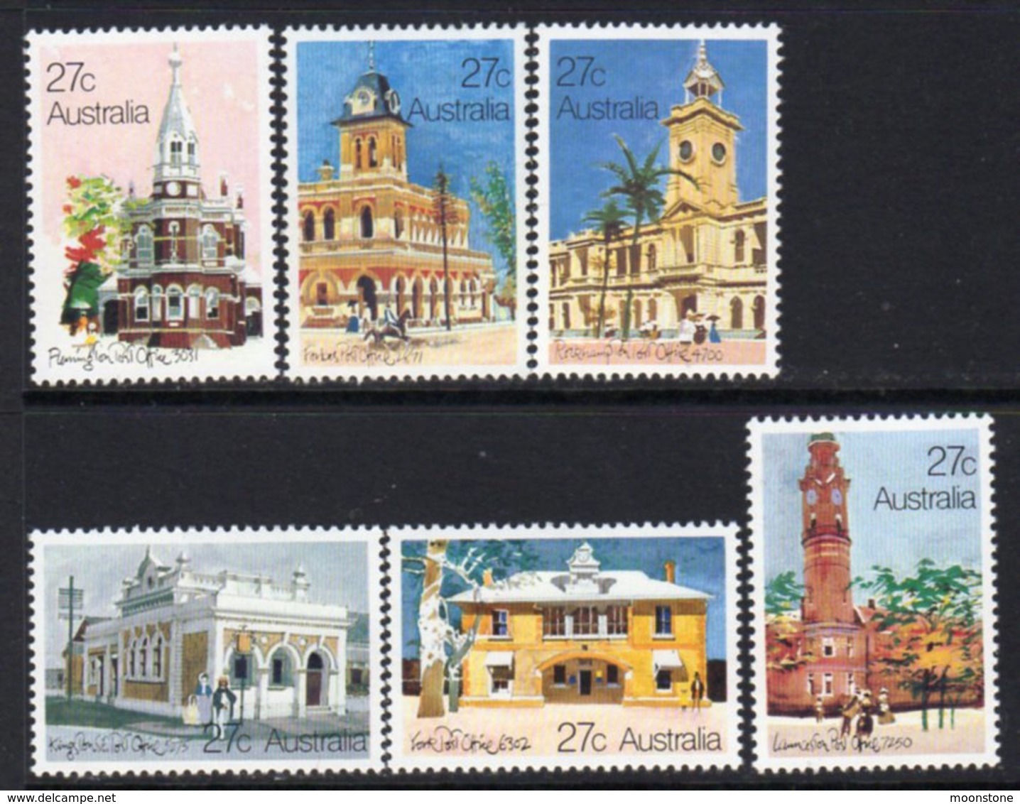 Australia 1982 Historic Post Offices Set Of 6, MNH, SG 849/55 - Mint Stamps