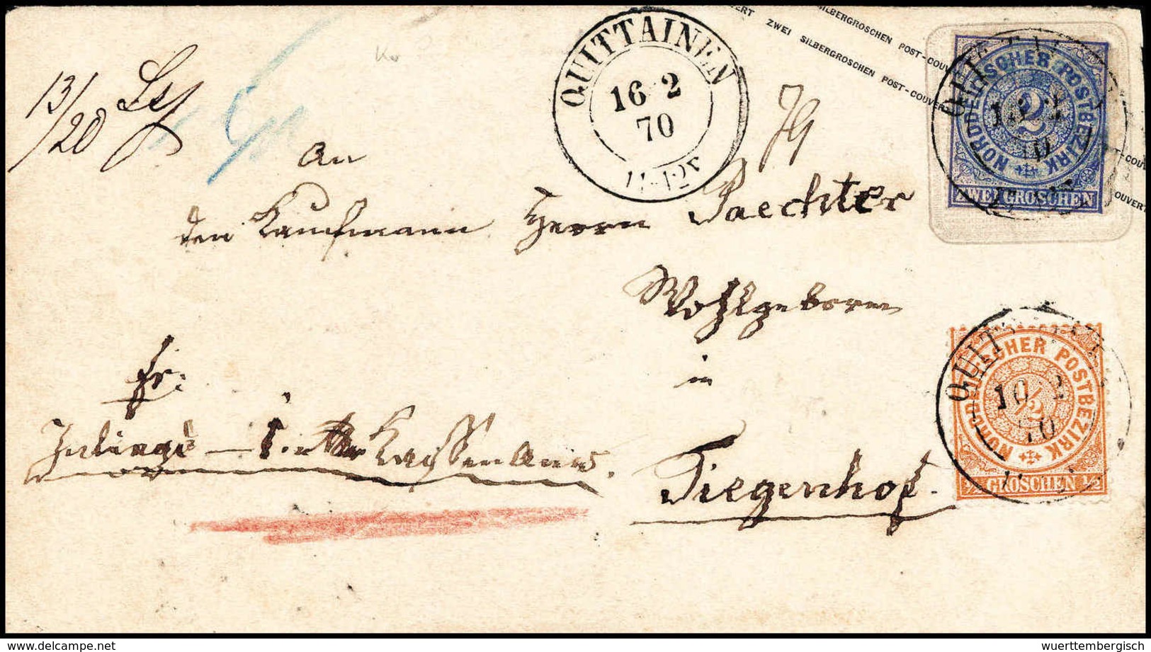 Beleg Altdeutschland Norddeutscher Postbezirk - Other & Unclassified