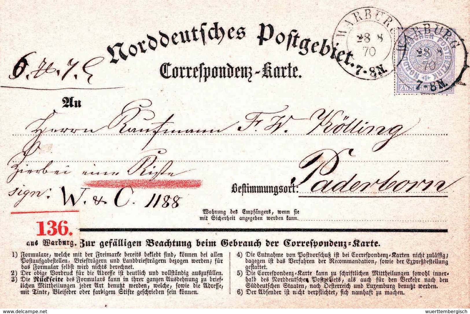 Beleg Altdeutschland Norddeutscher Postbezirk - Other & Unclassified