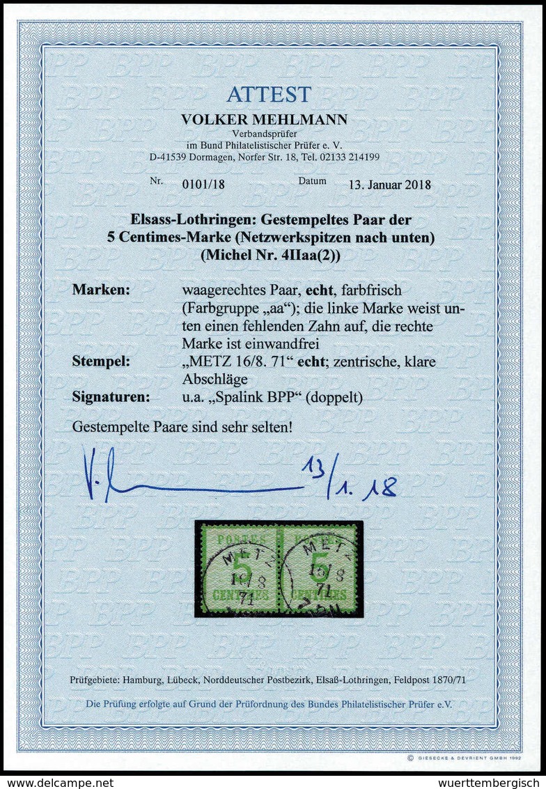 Gest. Altdeutschland NDP Elsass-Lothringen - Other & Unclassified