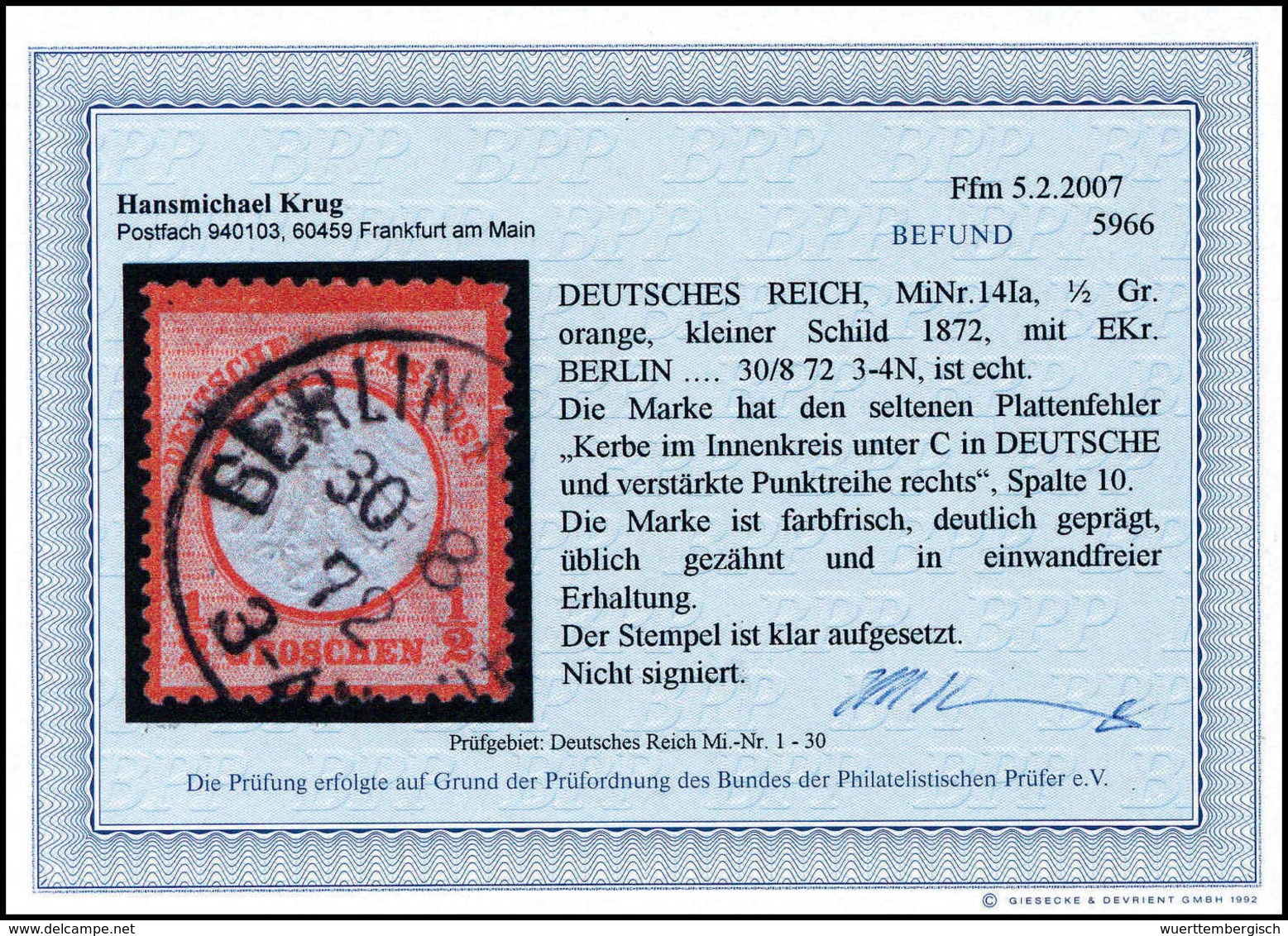 Gest. Deutsches Reich - Other & Unclassified