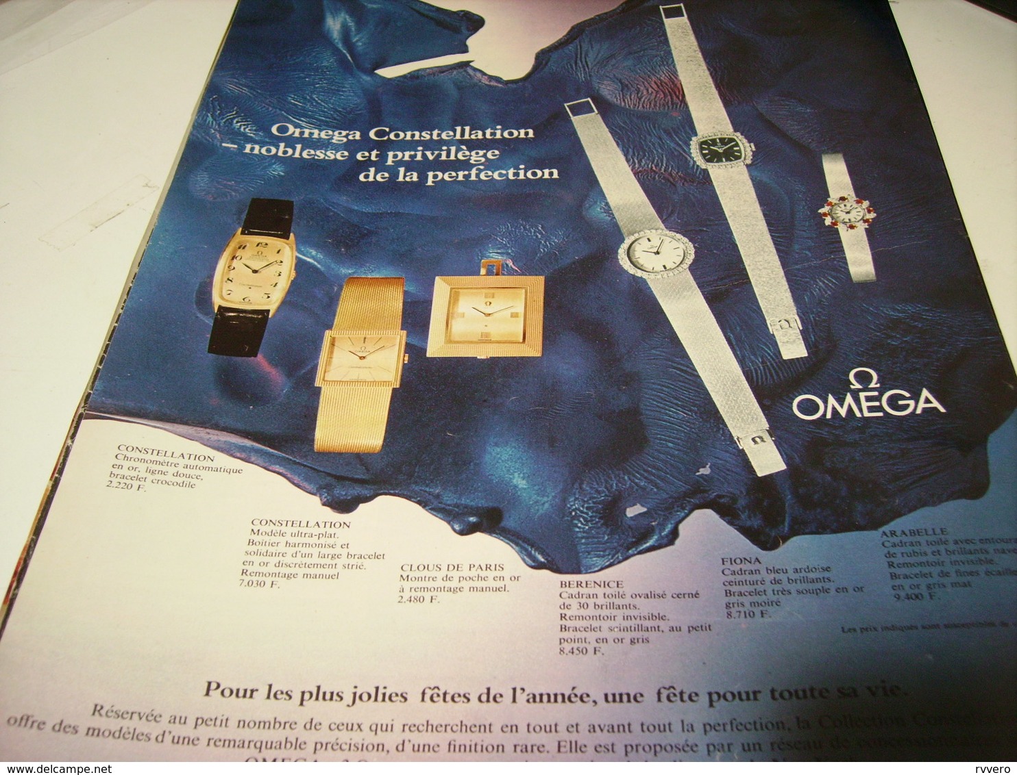 ANCIENNE PUBLICITE  MONTRE OMEGA CONSTELLATION 1969 - Autres & Non Classés