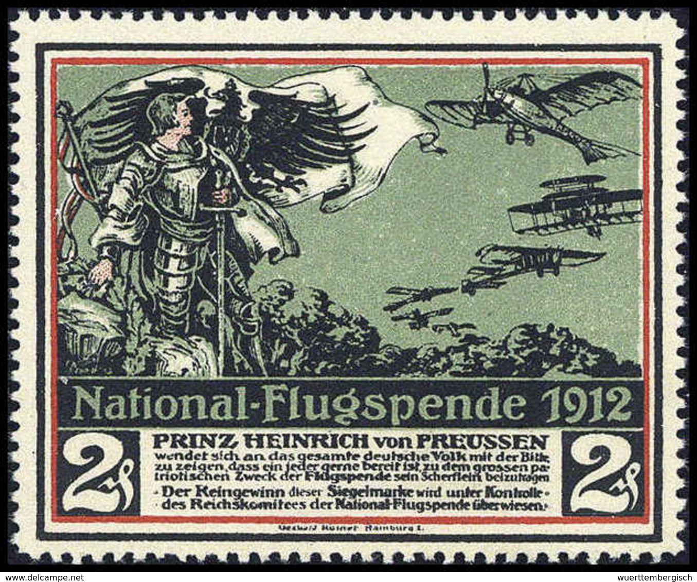 ** Deutsches Reich Halbamtliche Flugmarken - Other & Unclassified