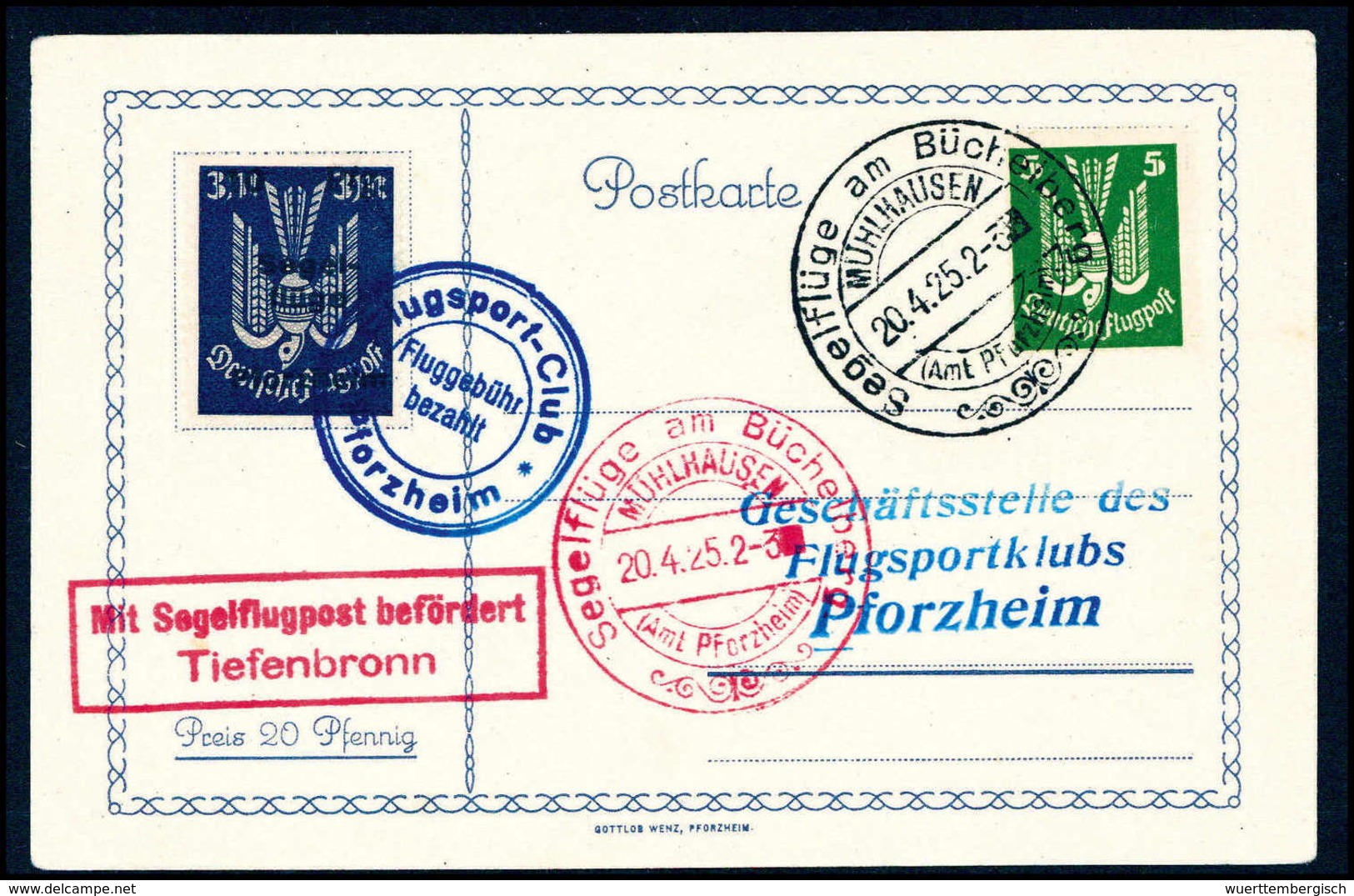 Beleg Deutsches Reich Halbamtliche Flugmarken - Other & Unclassified