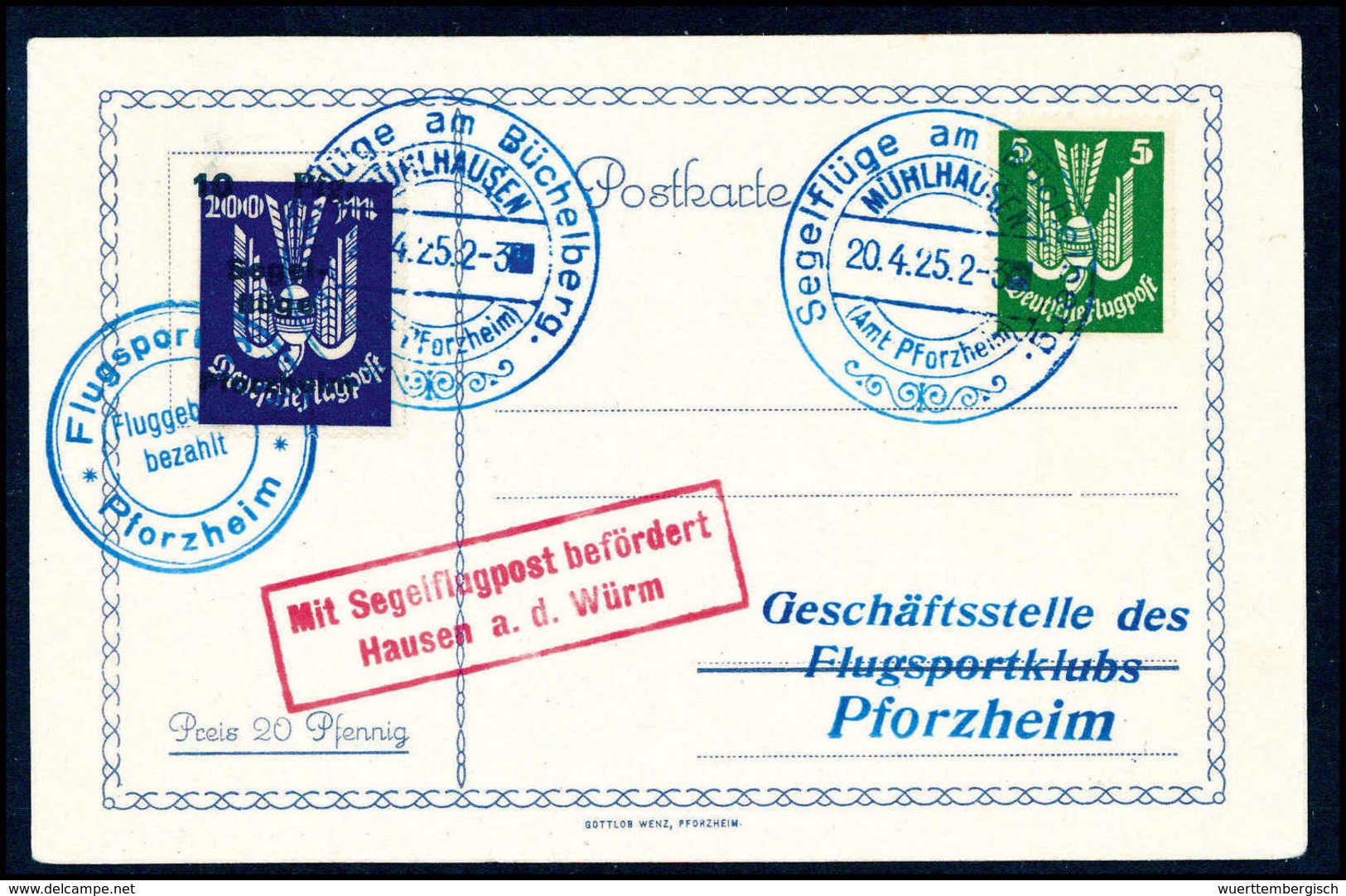 Beleg Deutsches Reich Halbamtliche Flugmarken - Other & Unclassified