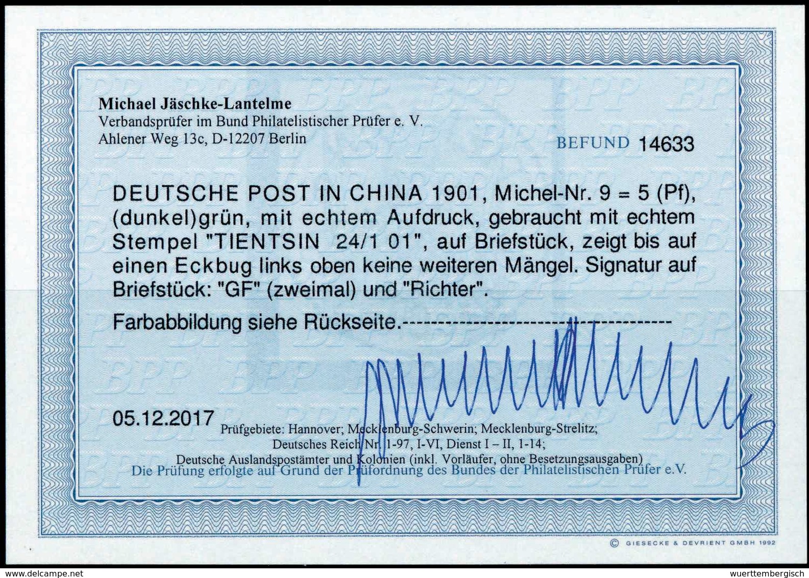 Briefst. Deutsche Auslandspost China - Other & Unclassified