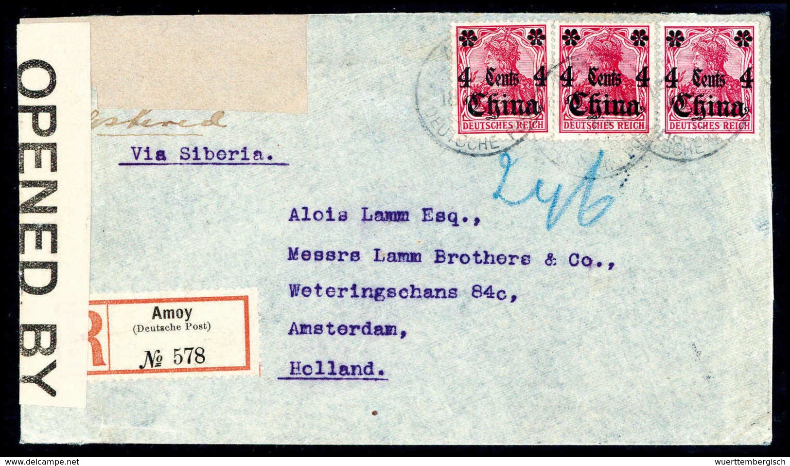 Beleg Deutsche Auslandspost China - Kriegspost - Other & Unclassified