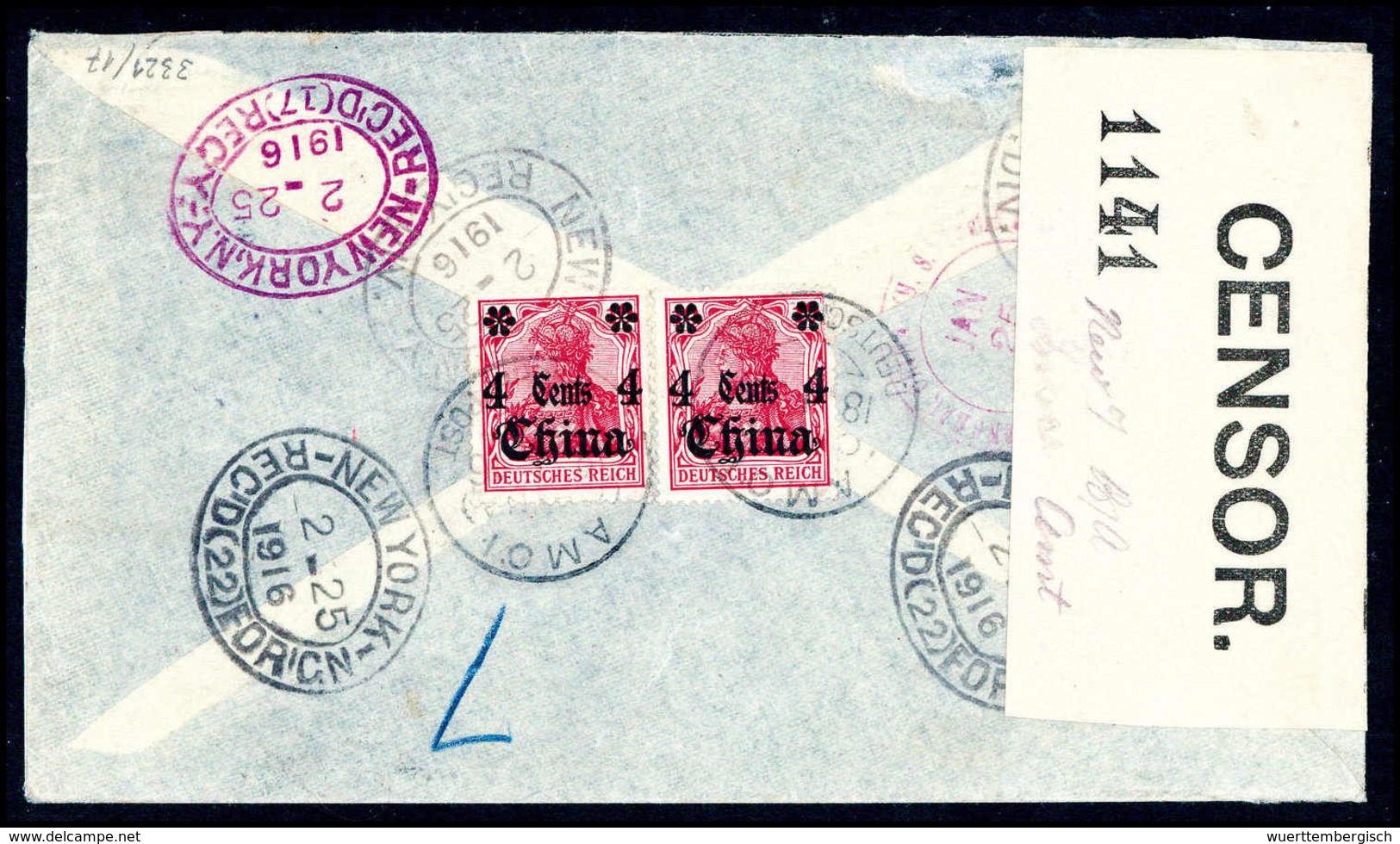 Beleg Deutsche Auslandspost China - Kriegspost - Other & Unclassified