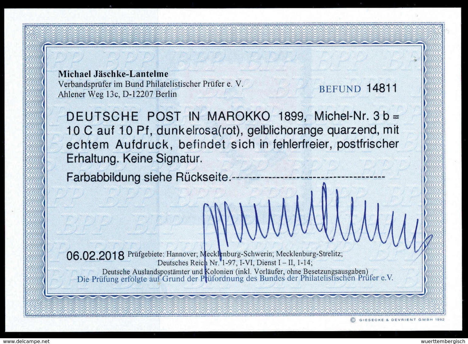 ** Deutsche Auslandspost Marokko - Other & Unclassified