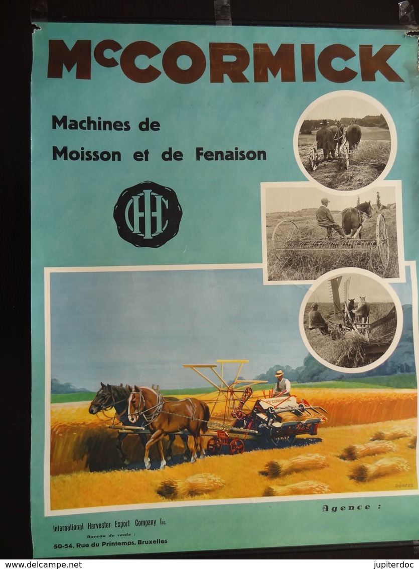 Mc Cormick Machines De Moisson Et De Fenaison (Signée Dörfel) (publicité,agriculture) - Affiches