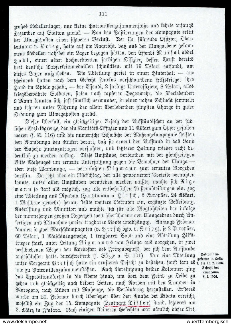 Beleg Deutsche Kolonien Deutsch Maji-Maji Aufstand - Sonstige & Ohne Zuordnung