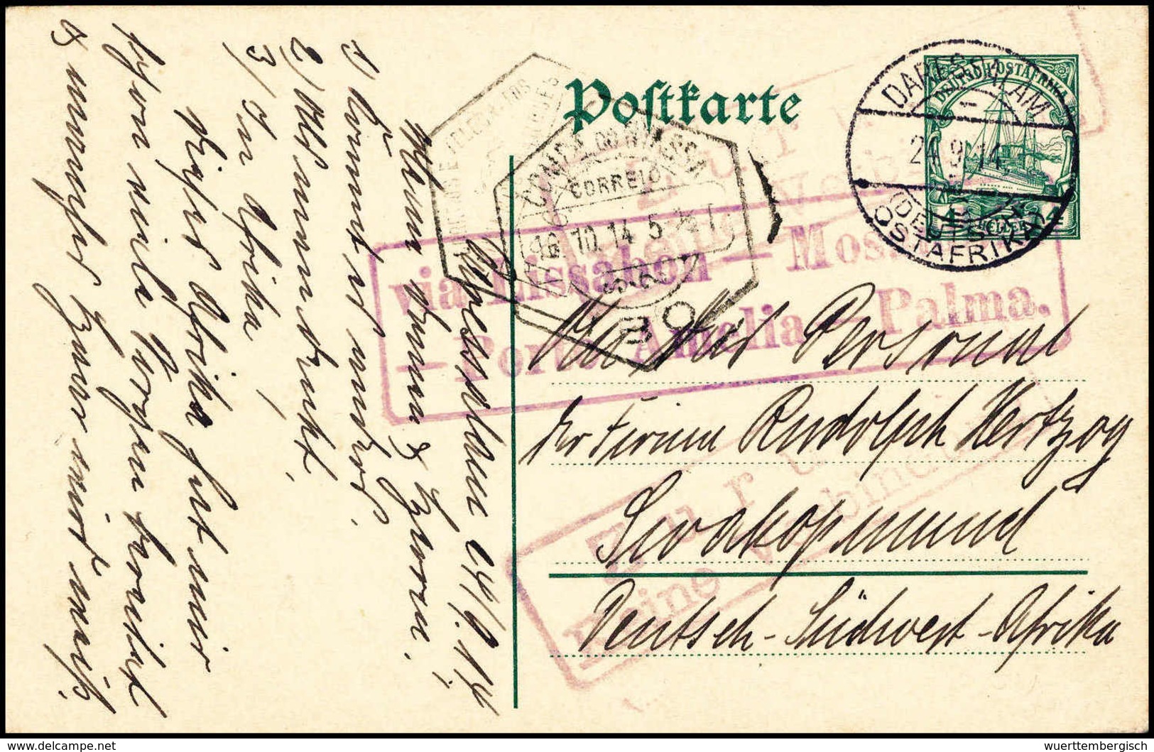 Beleg Deutsche Kolonien Deutsch Ostafrika Kriegspost - Other & Unclassified