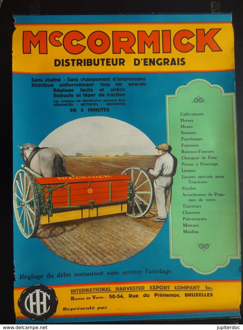 Mc Cormick Distributeur D'engrais (publicité,agriculture) - Affiches