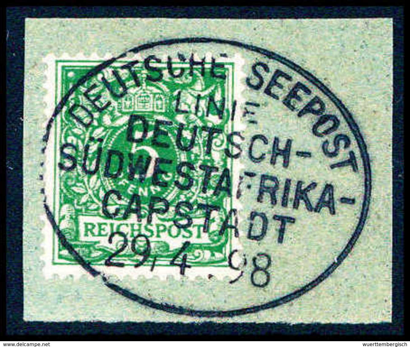 Briefst. Deutsche Kolonien Deutsch Südwestafrika Mitläufer - Other & Unclassified