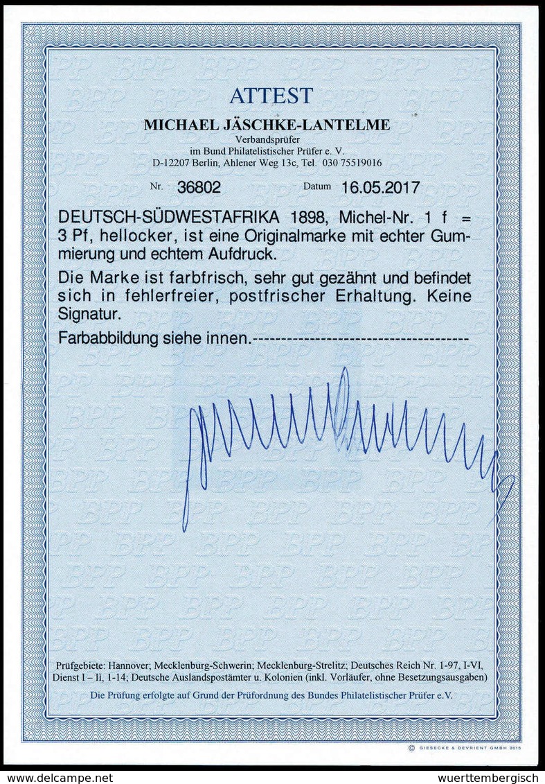 ** Deutsche Kolonien Südwestafrika - Other & Unclassified