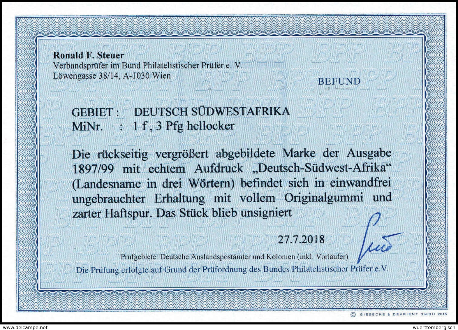 * Deutsche Kolonien Südwestafrika - Other & Unclassified