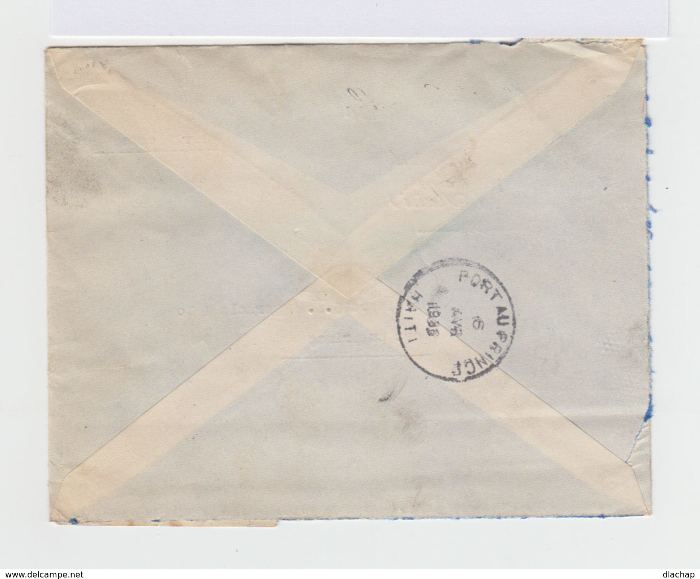 Sur Enveloppe En Recommandé Trois Timbres République D'Haïti. CAD Jérémie Haïti 1936. (707) - Haïti