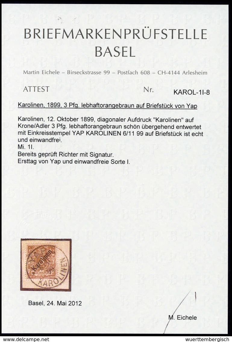 Briefst. Deutsche Kolonien Karolinen - Other & Unclassified