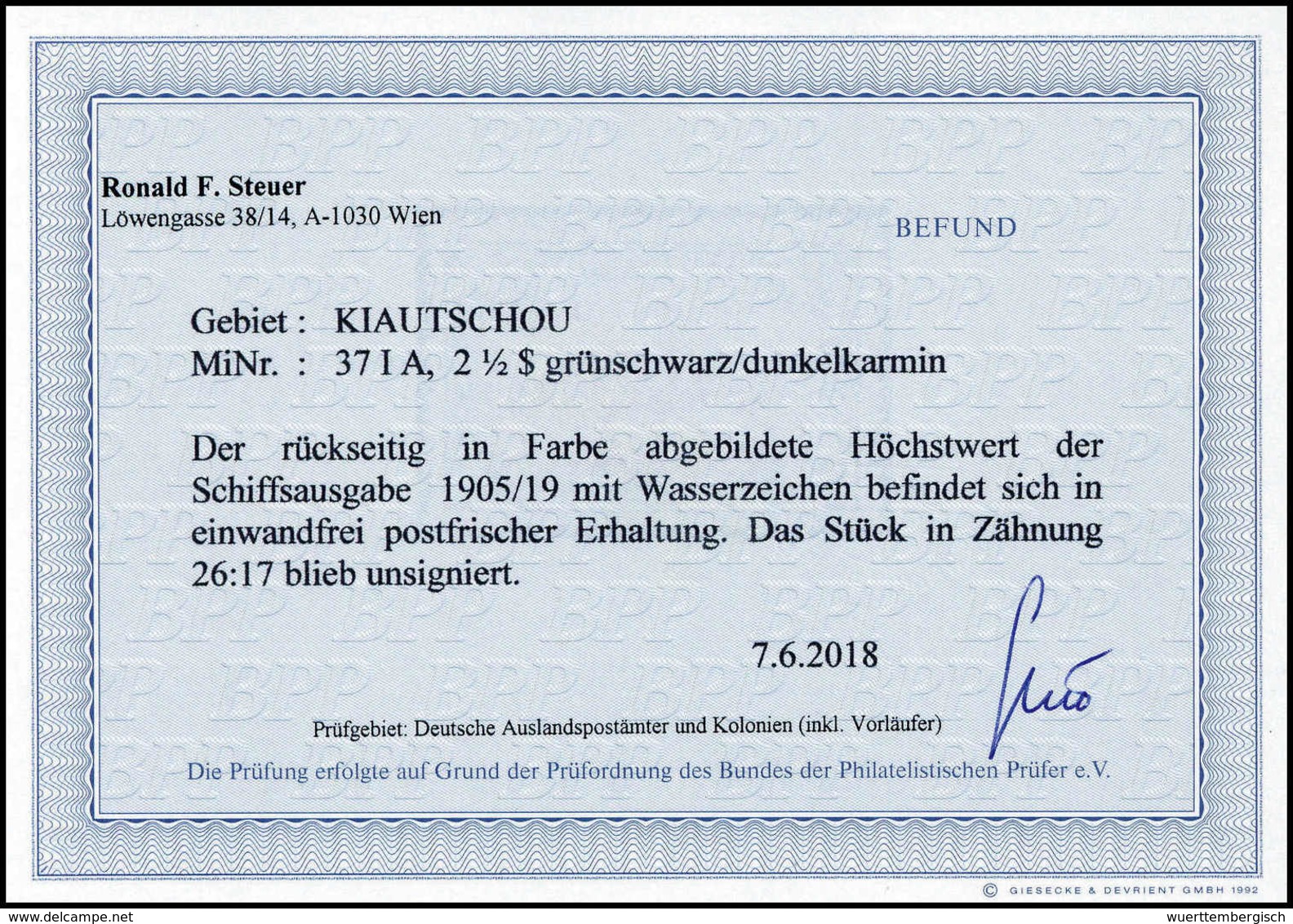 * Deutsche Kolonien Kiautschou - Other & Unclassified