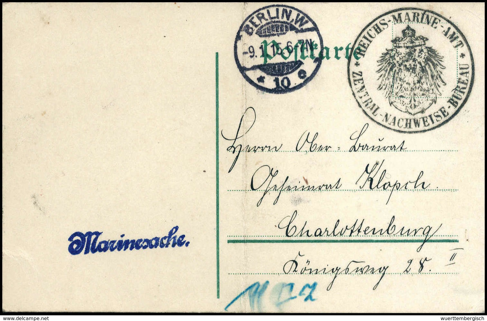 Beleg Deutsche Kolonien Kiautschou Kriegspost - Other & Unclassified