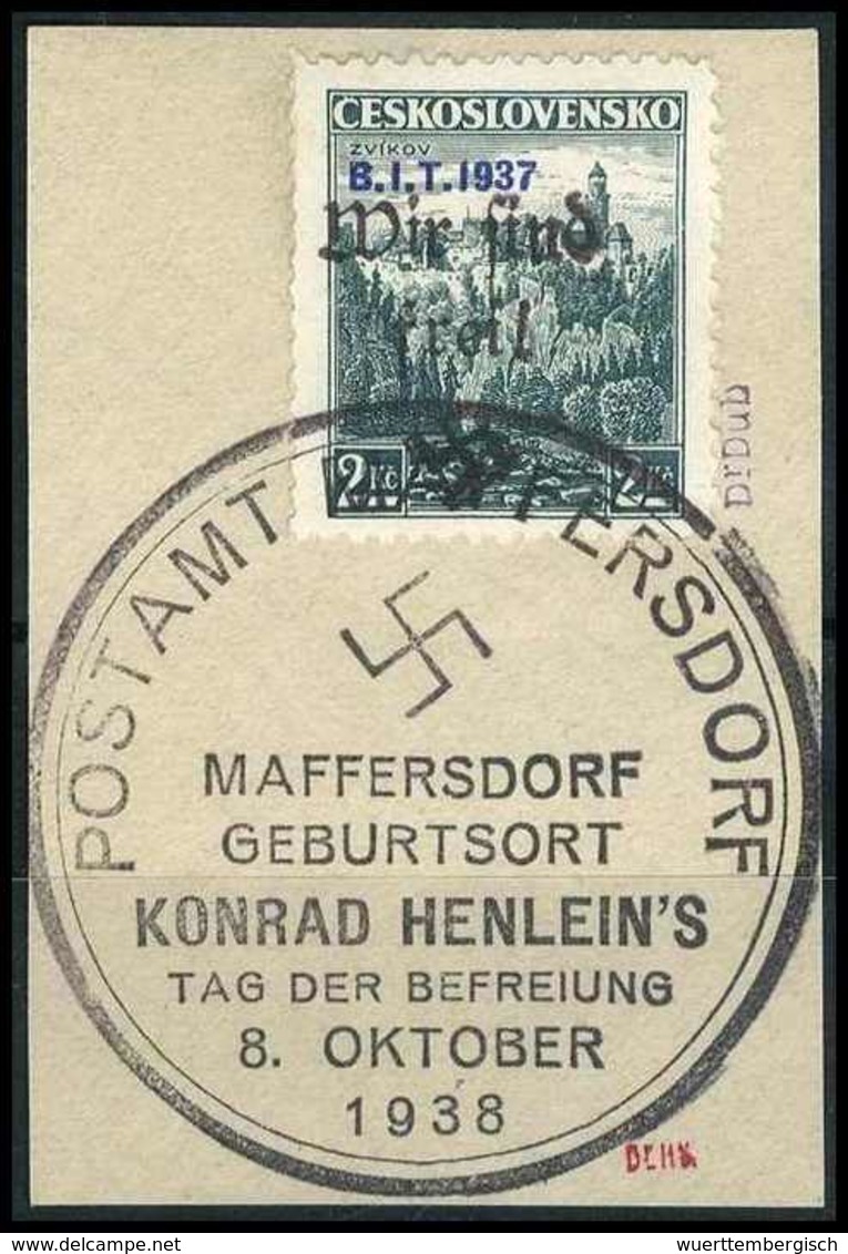 Briefst. Sudetenland Reichenberg Maffersdorf - Autres & Non Classés