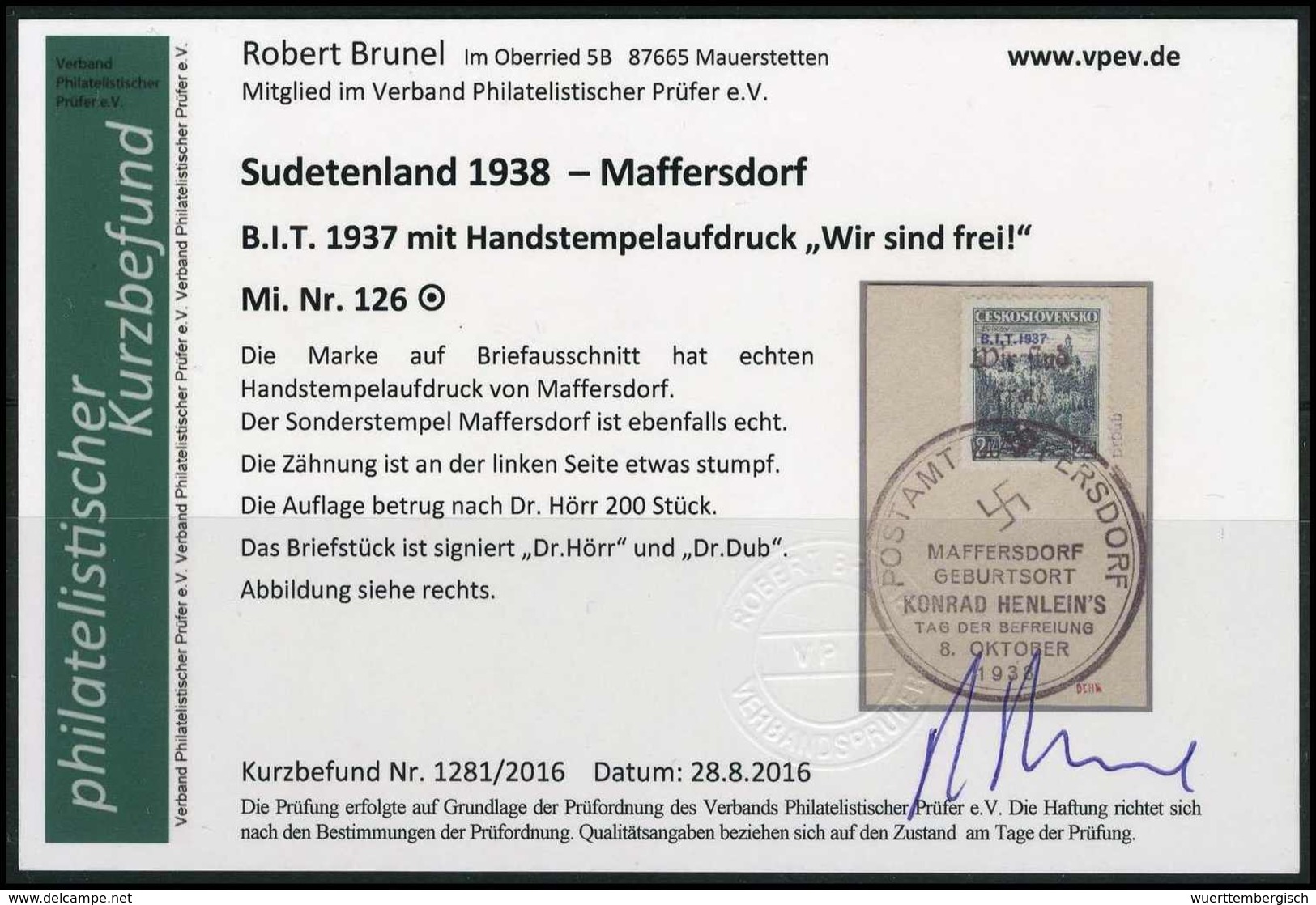 Briefst. Sudetenland Reichenberg Maffersdorf - Autres & Non Classés