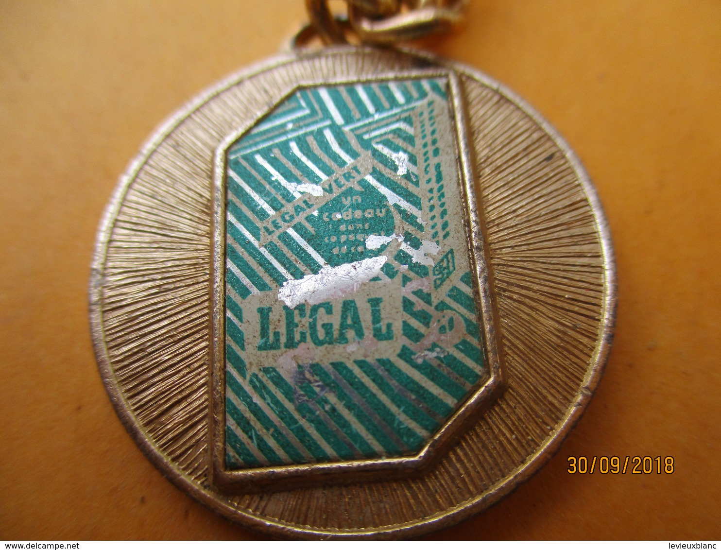 Porte-clé Publicitaire/Alimentation / Café /LEGAL Vert / / Le Café C'est Legal/   Métal /Vers 1960-1970  POC396 - Key-rings