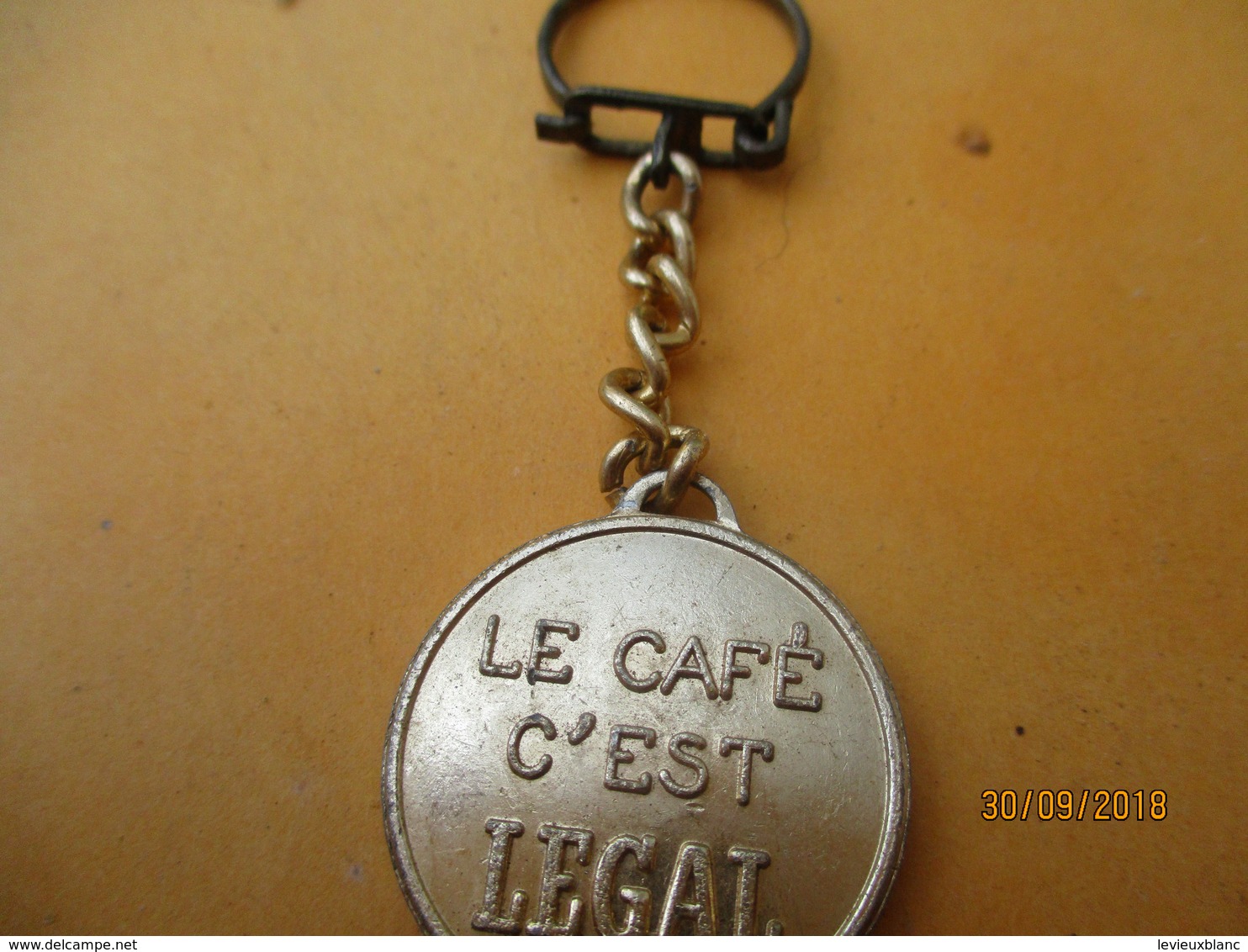 Porte-clé Publicitaire/Alimentation / Café /LEGAL Vert / / Le Café C'est Legal/   Métal /Vers 1960-1970  POC396 - Key-rings