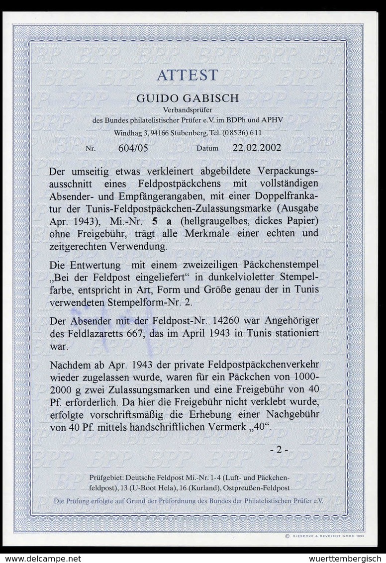 Beleg Deutsche Besetzung II. WK, Feldpostmarken - Sonstige & Ohne Zuordnung