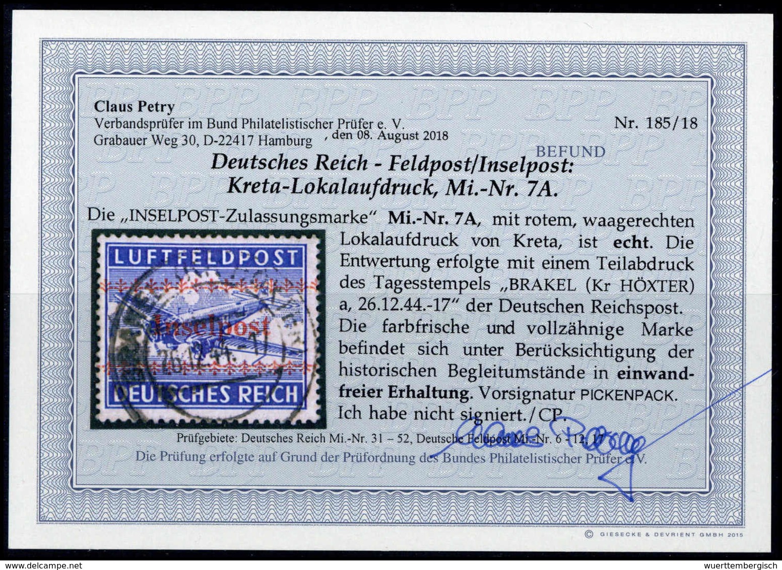 Gest. Deutsche Besetzung II. WK, Feldpostmarken - Other & Unclassified