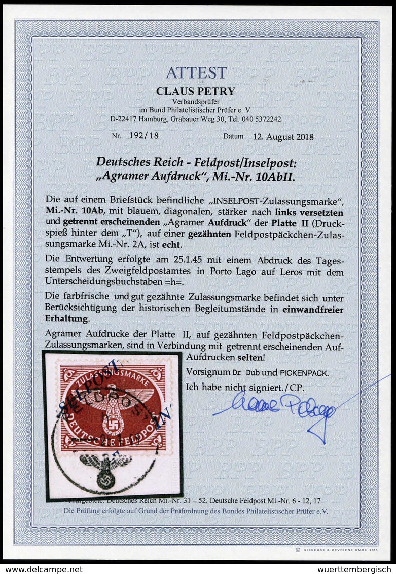 Briefst. Deutsche Besetzung II. WK, Feldpostmarken - Other & Unclassified