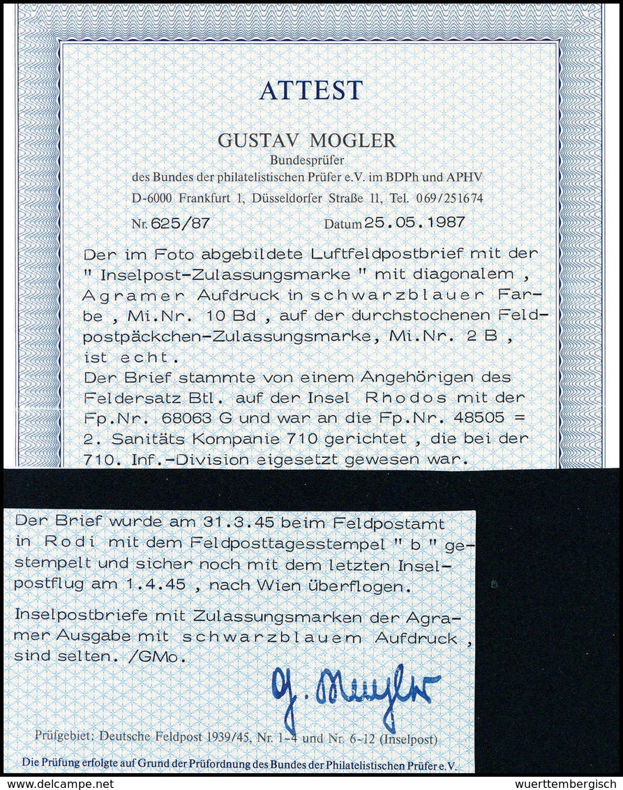 Beleg Deutsche Besetzung II. WK, Feldpostmarken - Other & Unclassified