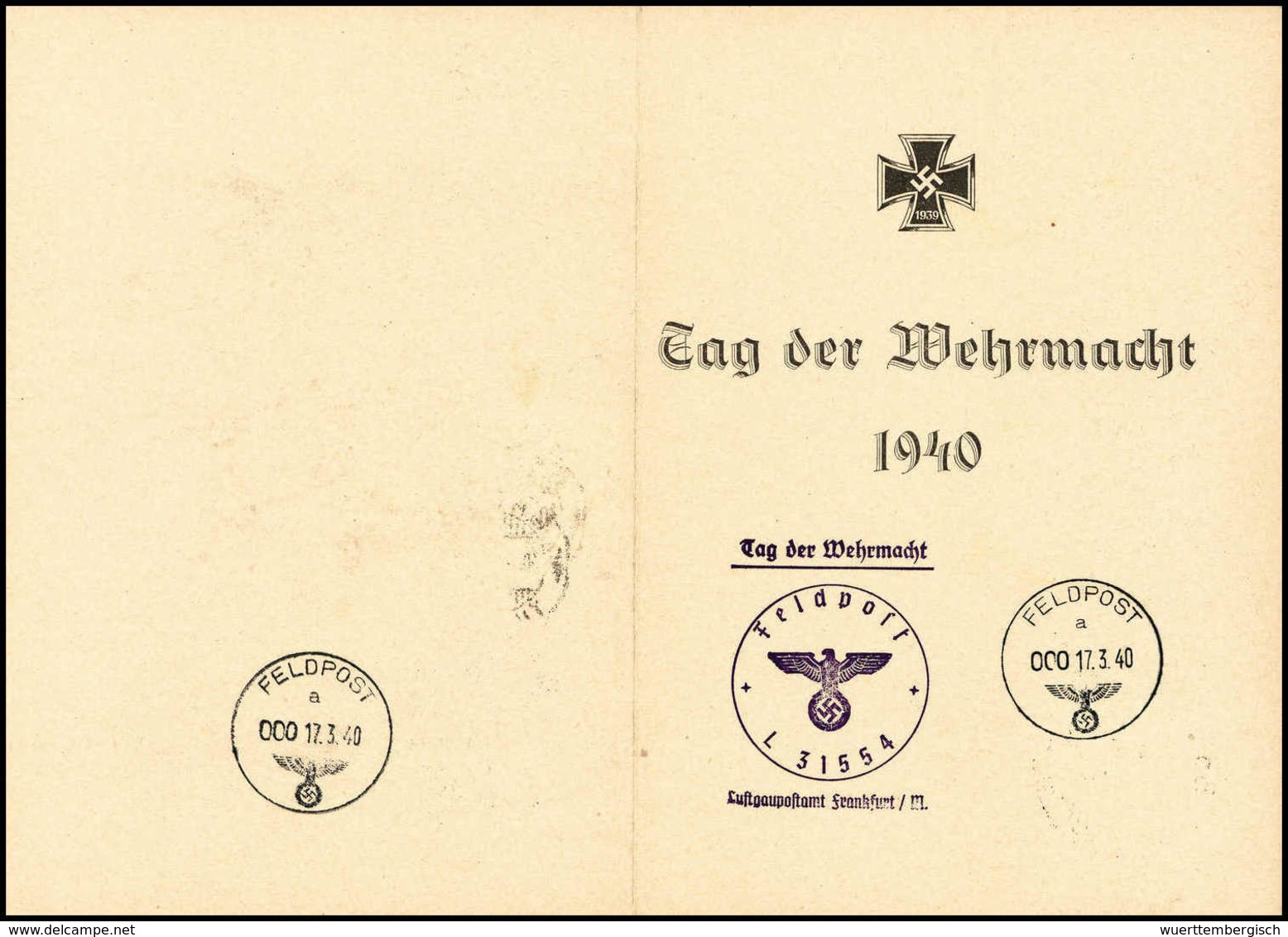 Beleg Deutsche Besetzung II. WK, Feldpostmarken - Autres & Non Classés