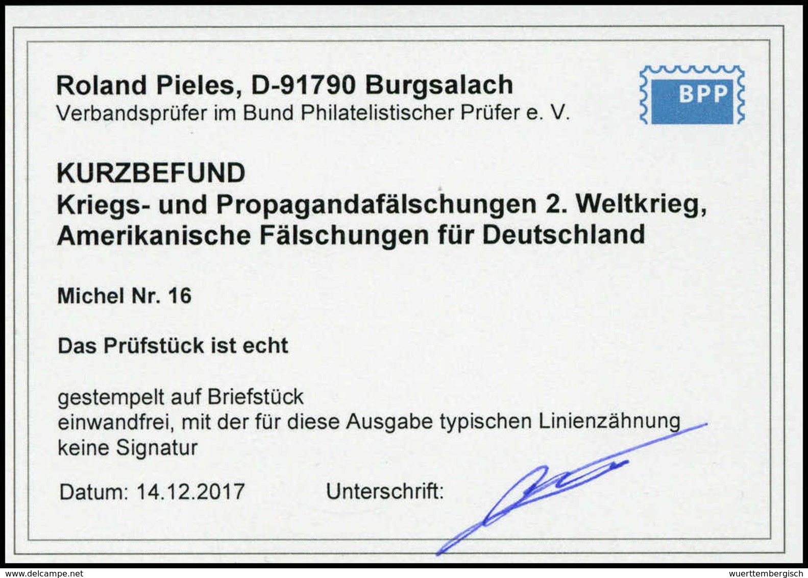 Briefst. Kriegs Und Propagandafälschungen II. WK - Other & Unclassified